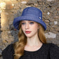 Anna-Kaci Women's Structured Bucket Hat with Pleated Band Design and Wide Brim for Elegant Everyday Sun Protection