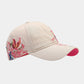 Anna-Kaci Women's Embroidered Butterfly Baseball Cap with Floral Sequin Accents and Curved Brim for Artistic Casual Style