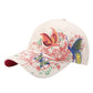 Anna-Kaci Women's Embroidered Butterfly Baseball Cap with Floral Sequin Accents and Curved Brim for Artistic Casual Style