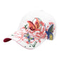 Anna-Kaci Women's Embroidered Butterfly Baseball Cap with Floral Sequin Accents and Curved Brim for Artistic Casual Style