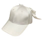 Anna-Kaci Women's Satin Baseball Cap with Back Bow Accent Adjustable Fit and Curved Brim for Chic Casual Style