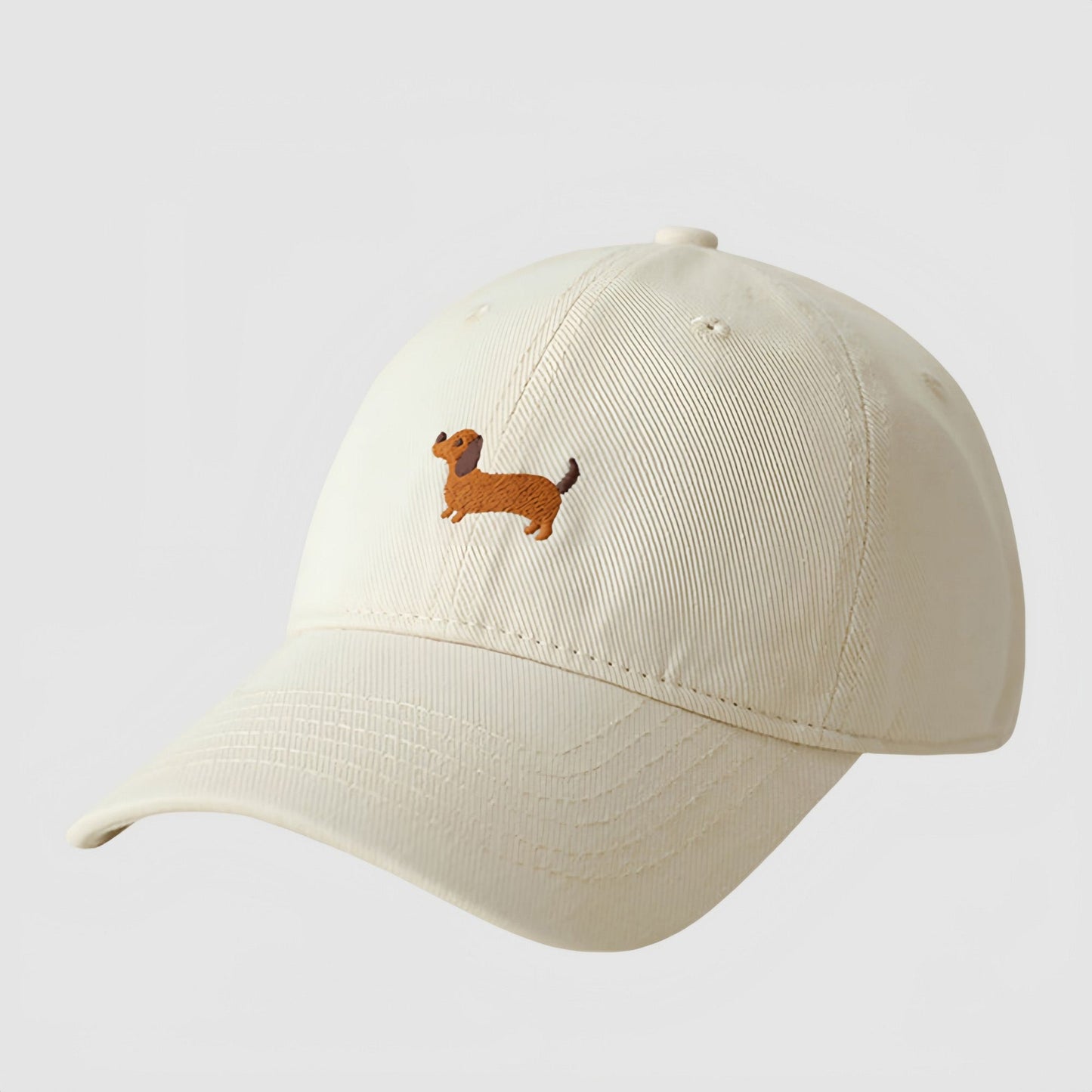 Anna-Kaci Women's Embroidered Sausage Dog Baseball Cap with Curved Brim and Adjustable Strap