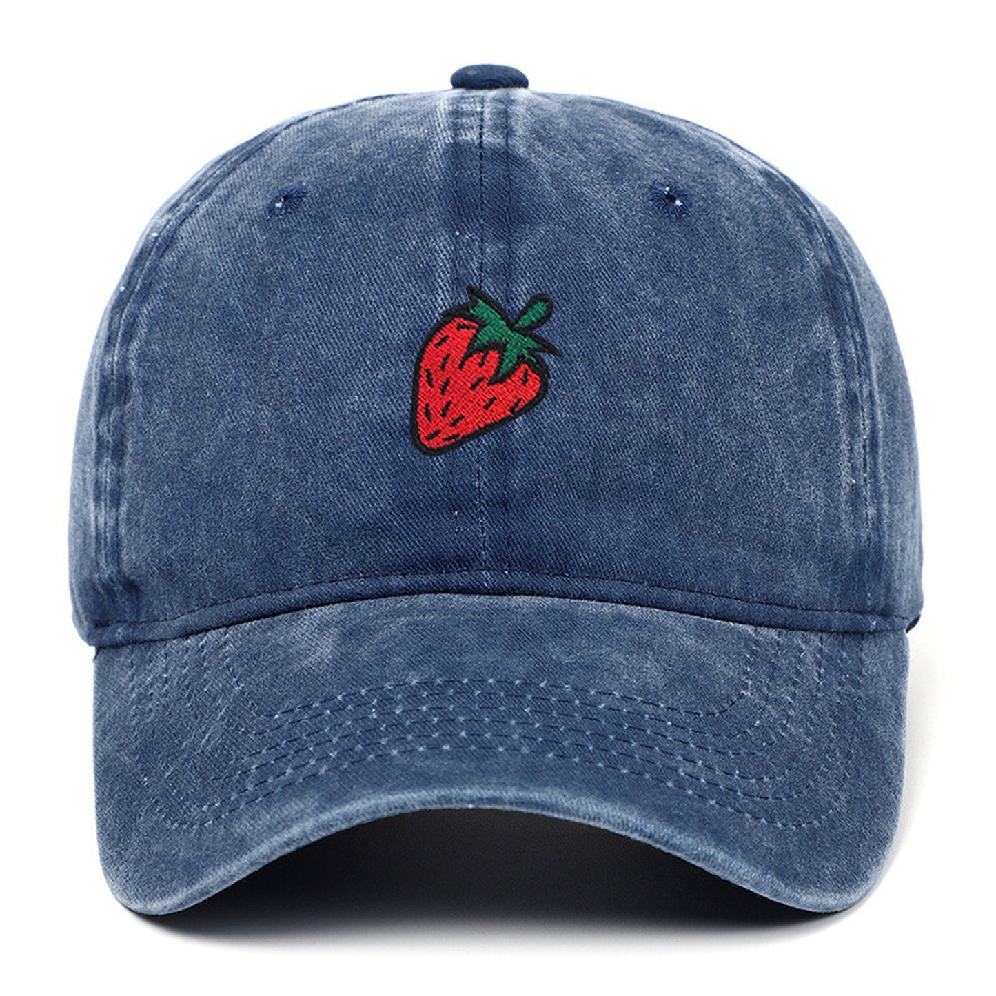 Anna-Kaci Women's Strawberry Embroidered Adjustable Baseball Cap