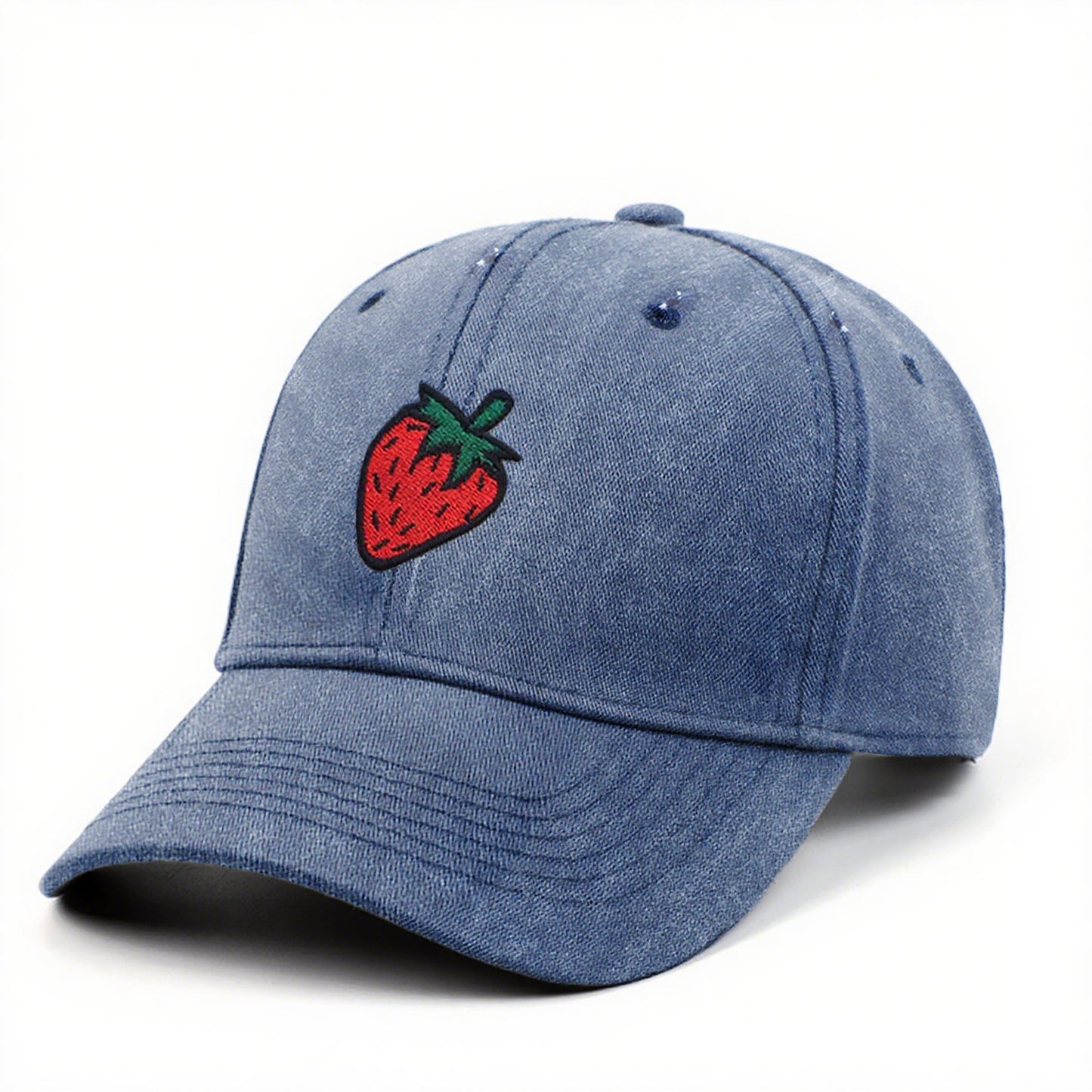 Anna-Kaci Women's Strawberry Embroidered Adjustable Baseball Cap