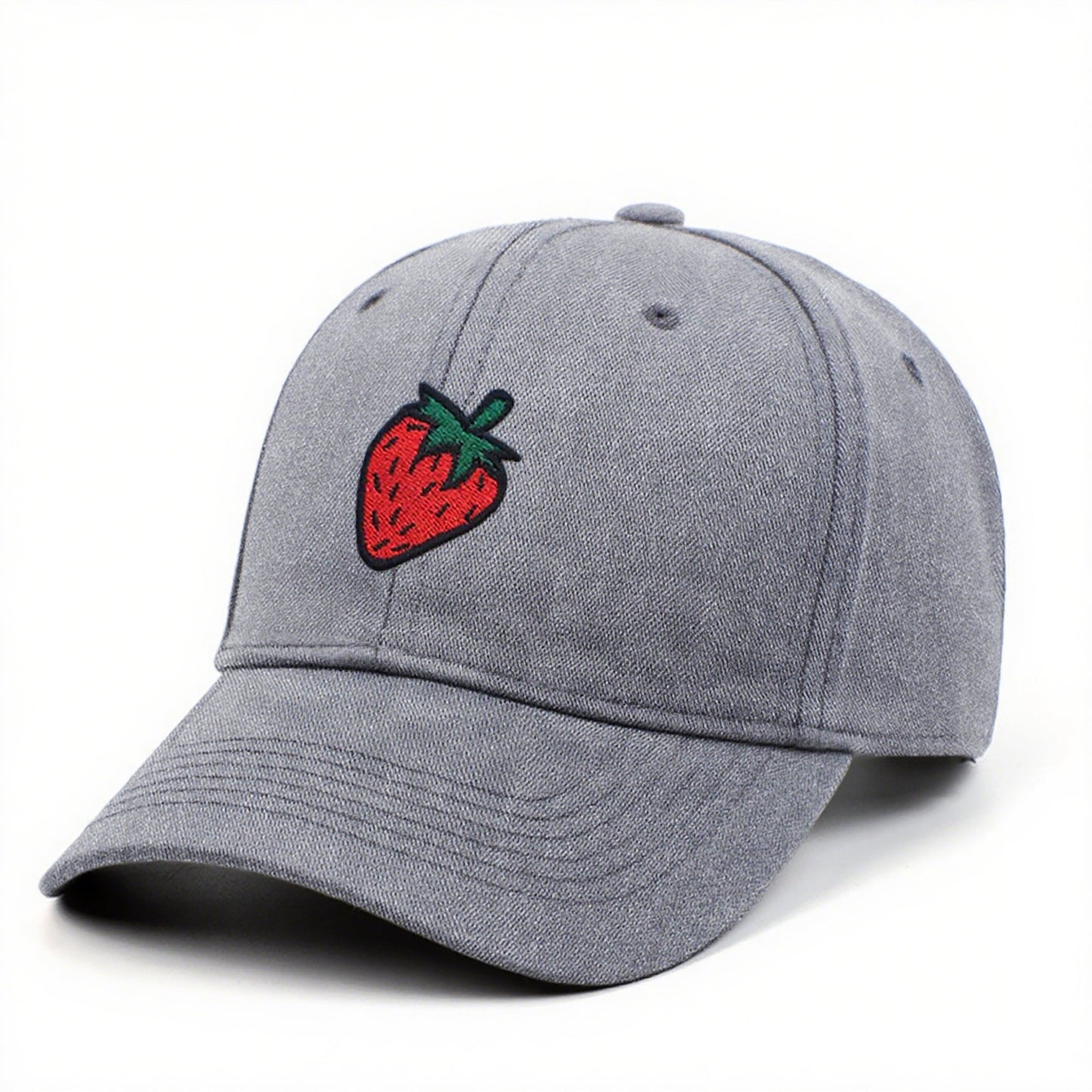 Anna-Kaci Women's Strawberry Embroidered Adjustable Baseball Cap