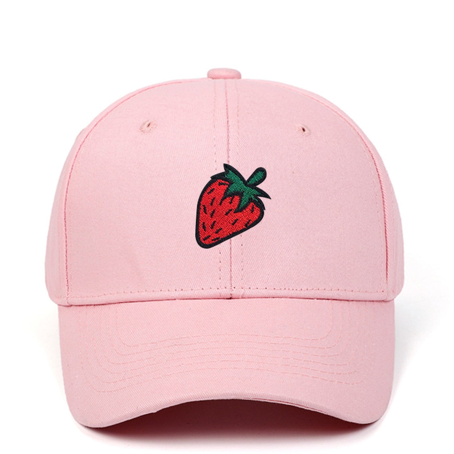 Anna-Kaci Women's Strawberry Embroidered Adjustable Baseball Cap