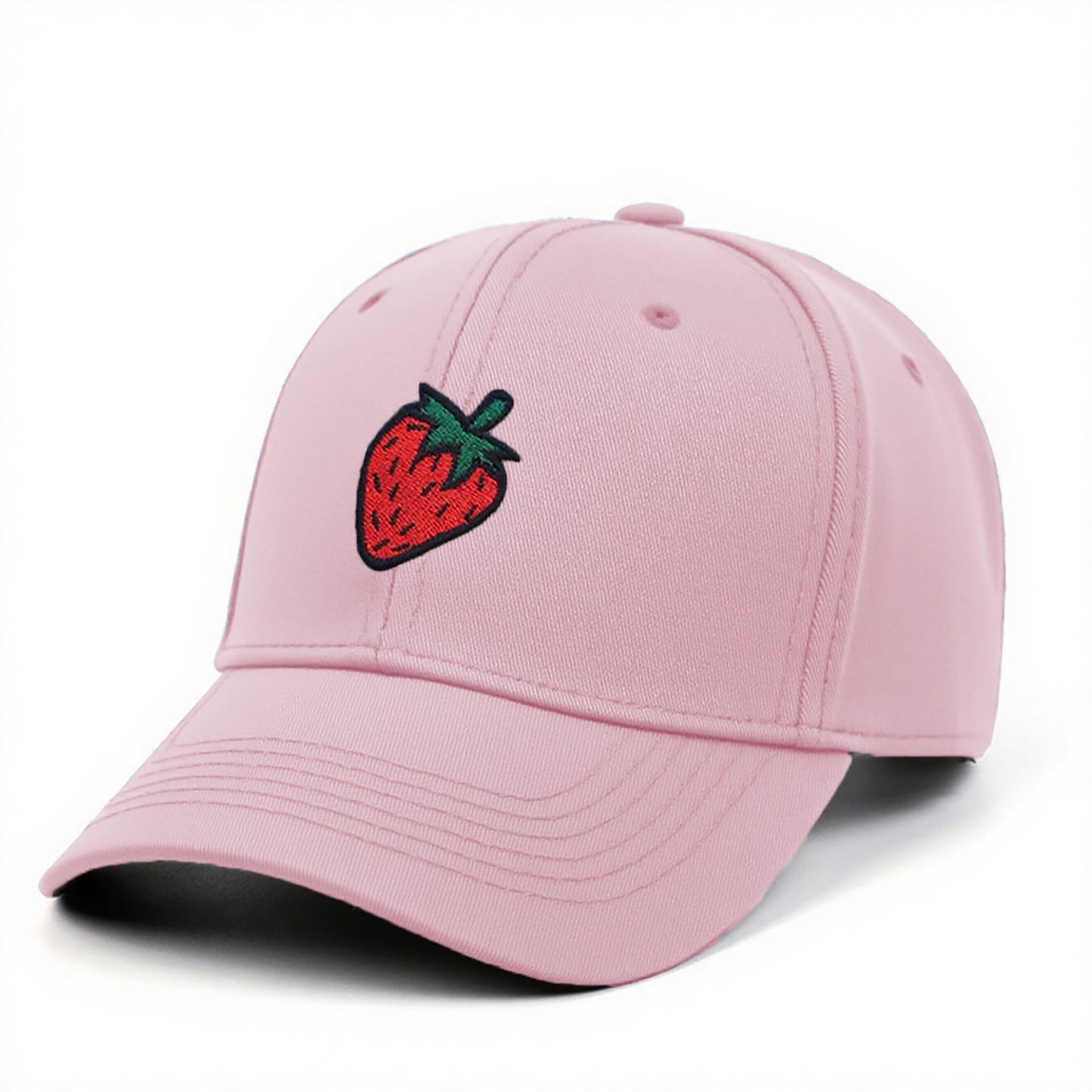 Anna-Kaci Women's Strawberry Embroidered Adjustable Baseball Cap