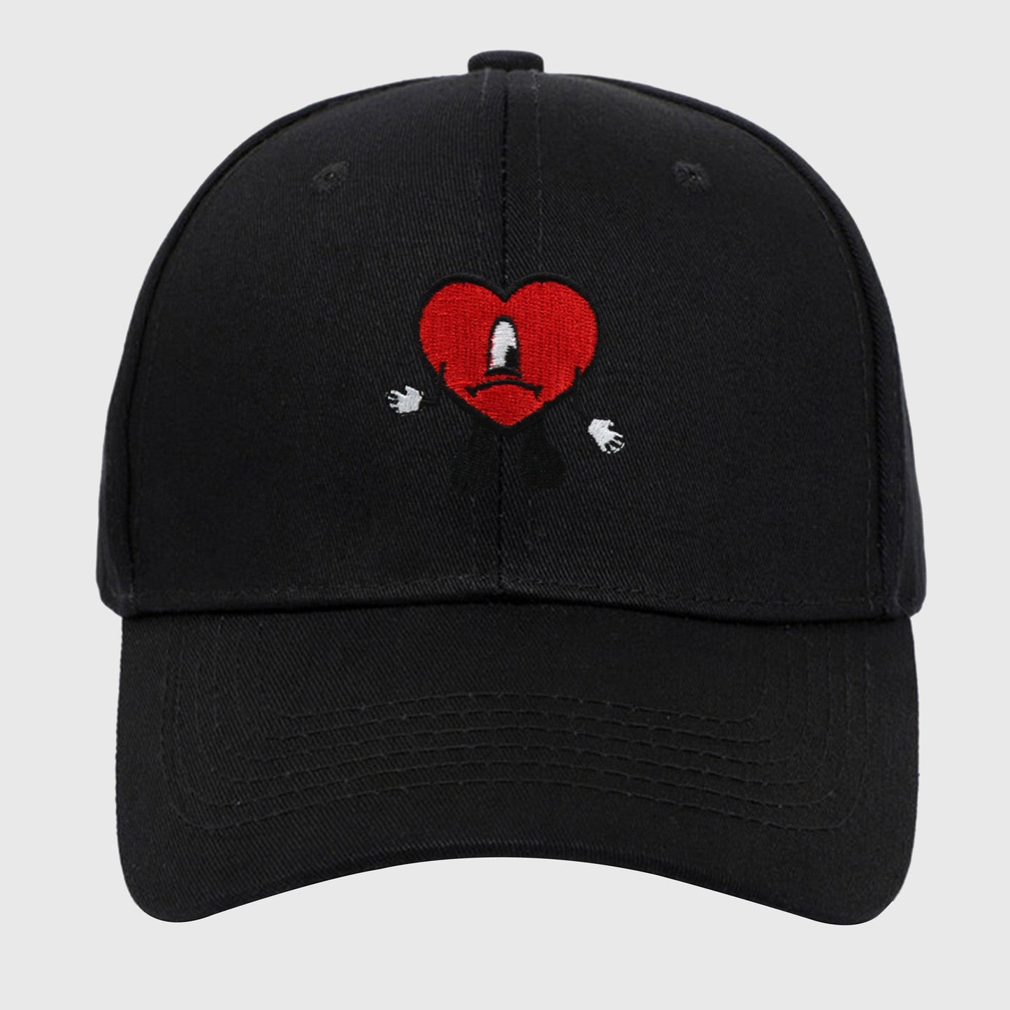 Anna-Kaci Women's Embroidered Heart Design Adjustable Baseball Cap