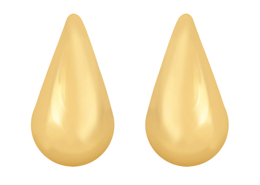 Alilang 18K Gold Plated Teardrop Chunky Earrings Waterdrop Earrings Lightweight Dupes Earrings