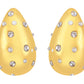 Alilang 18K Gold Plated Teardrop Chunky Earrings Waterdrop Earrings Lightweight Dupes Earrings