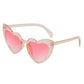 Anna-Kaci Active Women's Vibrant Heart-Shaped Fashion Sunglasses UV400 Protection