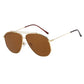 Anna-Kaci Women's Retro Aviator Sunglasses Gold Frame