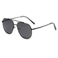 Anna-Kaci Women's Trendy Double-Bridge Metal Frame Sunglasses