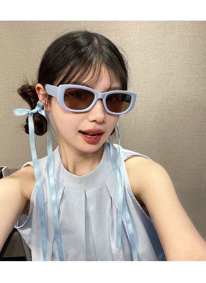 Anna-Kaci Women's Retro Thick Frame Cat Eye Sunglasses with Contrasting Arms and UV400 Protective Lenses for Bold Everyday Looks