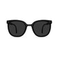 Anna-Kaci Unisex Classic Round Sunglasses with Matte Black Frame and UV400 Dark Lenses Lightweight Design