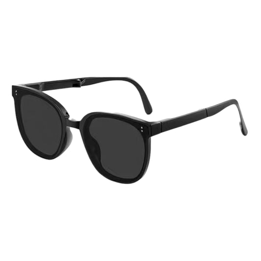 Anna-Kaci Unisex Classic Round Sunglasses with Matte Black Frame and UV400 Dark Lenses Lightweight Design