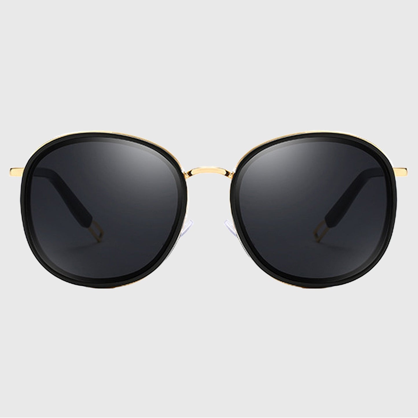 Anna-Kaci Women's Retro Round Metal & PC Polarized Sunglasses