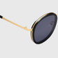 Anna-Kaci Women's Retro Round Metal & PC Polarized Sunglasses