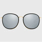 Anna-Kaci Women's Retro Round Metal & PC Polarized Sunglasses