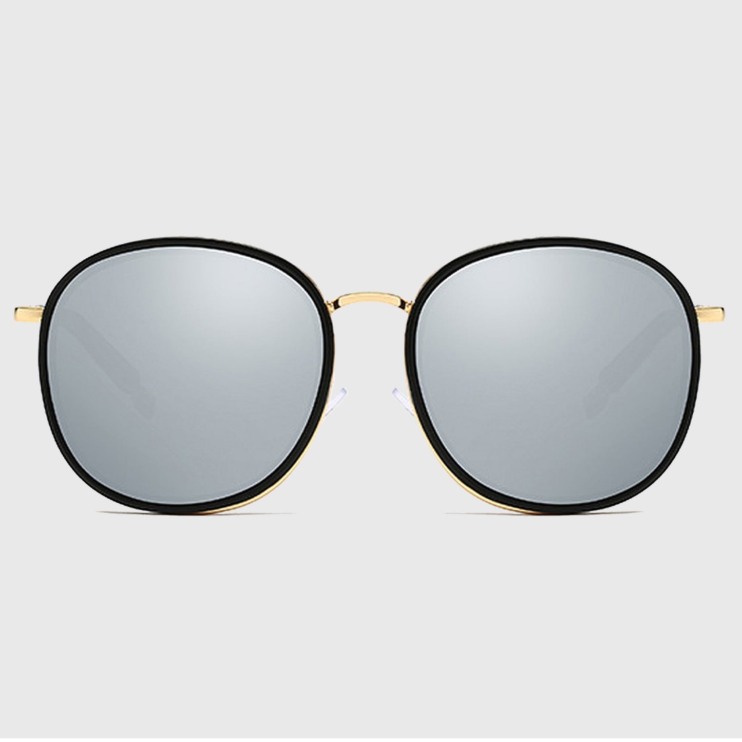 Anna-Kaci Women's Retro Round Metal & PC Polarized Sunglasses