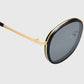 Anna-Kaci Women's Retro Round Metal & PC Polarized Sunglasses