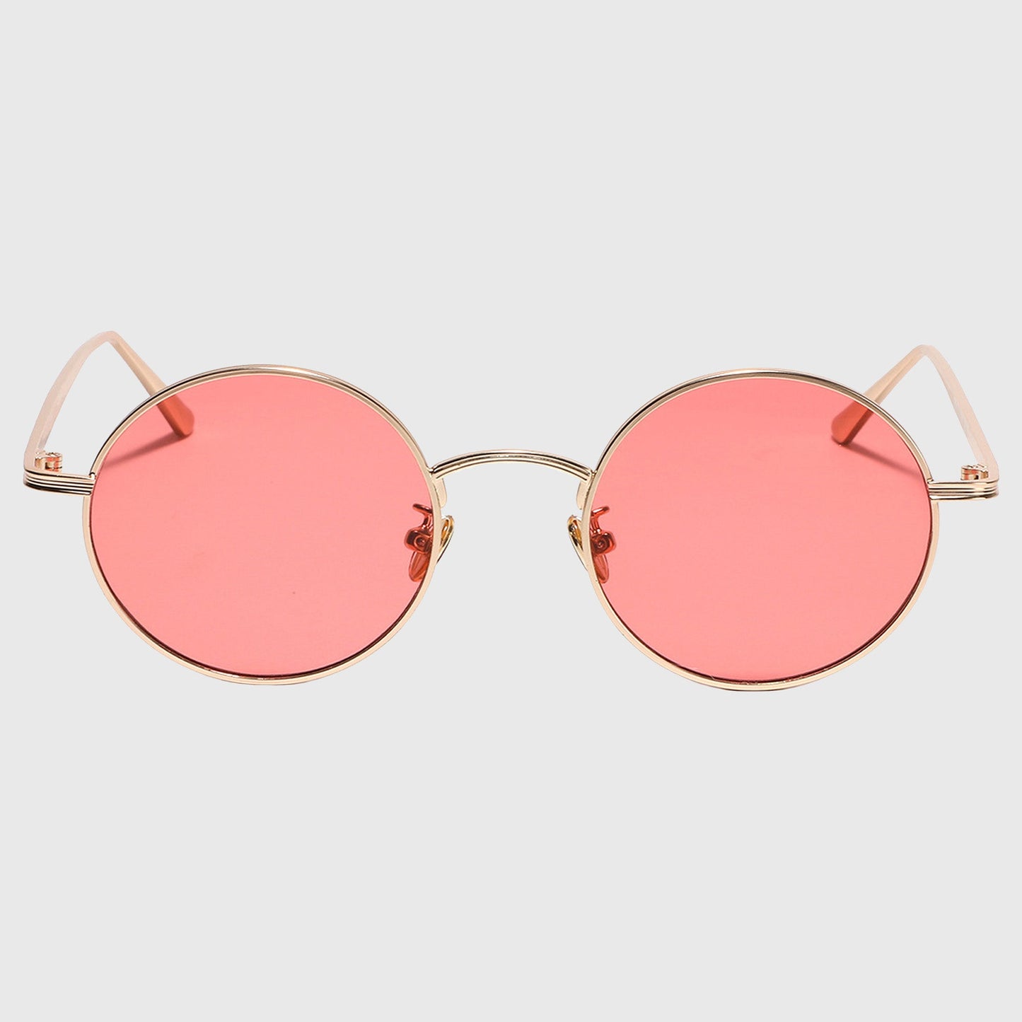 Anna-Kaci Women's Retro Round Metal Sunglasses