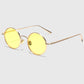 Anna-Kaci Women's Retro Round Metal Sunglasses