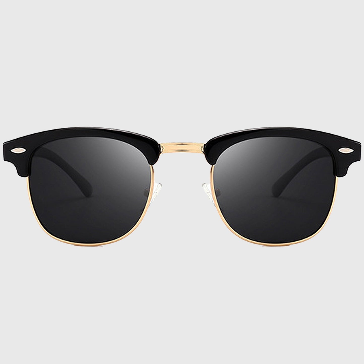 Anna-Kaci Men's Polarized Clubmaster Sunglasses-Metal & PC Frame Retro Style Shades