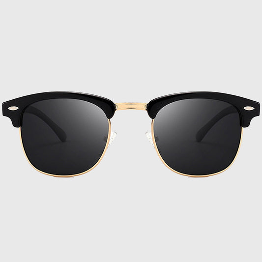 Anna-Kaci Men's Polarized Clubmaster Sunglasses-Metal & PC Frame Retro Style Shades