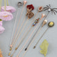 Alilang 5Pcs/ 3Pcs Hat Pin Golden Vintage Style Safety Pins Brooches Suit Tie Hat Scarf Badge set Jewelry Accessories