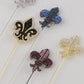 Alilang 5Pcs/ 3Pcs Hat Pin Golden Vintage Style Safety Pins Brooches Suit Tie Hat Scarf Badge set Jewelry Accessories