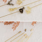 Alilang 5Pcs/ 3Pcs Hat Pin Golden Vintage Style Safety Pins Brooches Suit Tie Hat Scarf Badge set Jewelry Accessories