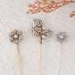 Alilang 5Pcs/ 3Pcs Hat Pin Golden Vintage Style Safety Pins Brooches Suit Tie Hat Scarf Badge set Jewelry Accessories