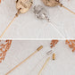 Alilang 5Pcs/ 3Pcs Hat Pin Golden Vintage Style Safety Pins Brooches Suit Tie Hat Scarf Badge set Jewelry Accessories