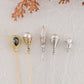 Alilang 5Pcs/ 3Pcs Hat Pin Golden Vintage Style Safety Pins Brooches Suit Tie Hat Scarf Badge set Jewelry Accessories