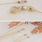 Alilang 5Pcs/ 3Pcs Hat Pin Golden Vintage Style Safety Pins Brooches Suit Tie Hat Scarf Badge set Jewelry Accessories