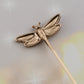 Alilang Vintage Gold Tone Star Bat Butterfly Shaped Hat Pin Textured Embossed Design