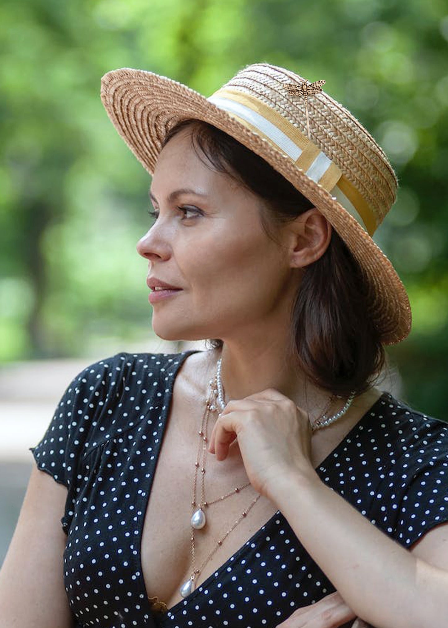 Alilang Vintage Gold Tone Star Bat Butterfly Shaped Hat Pin Textured Embossed Design