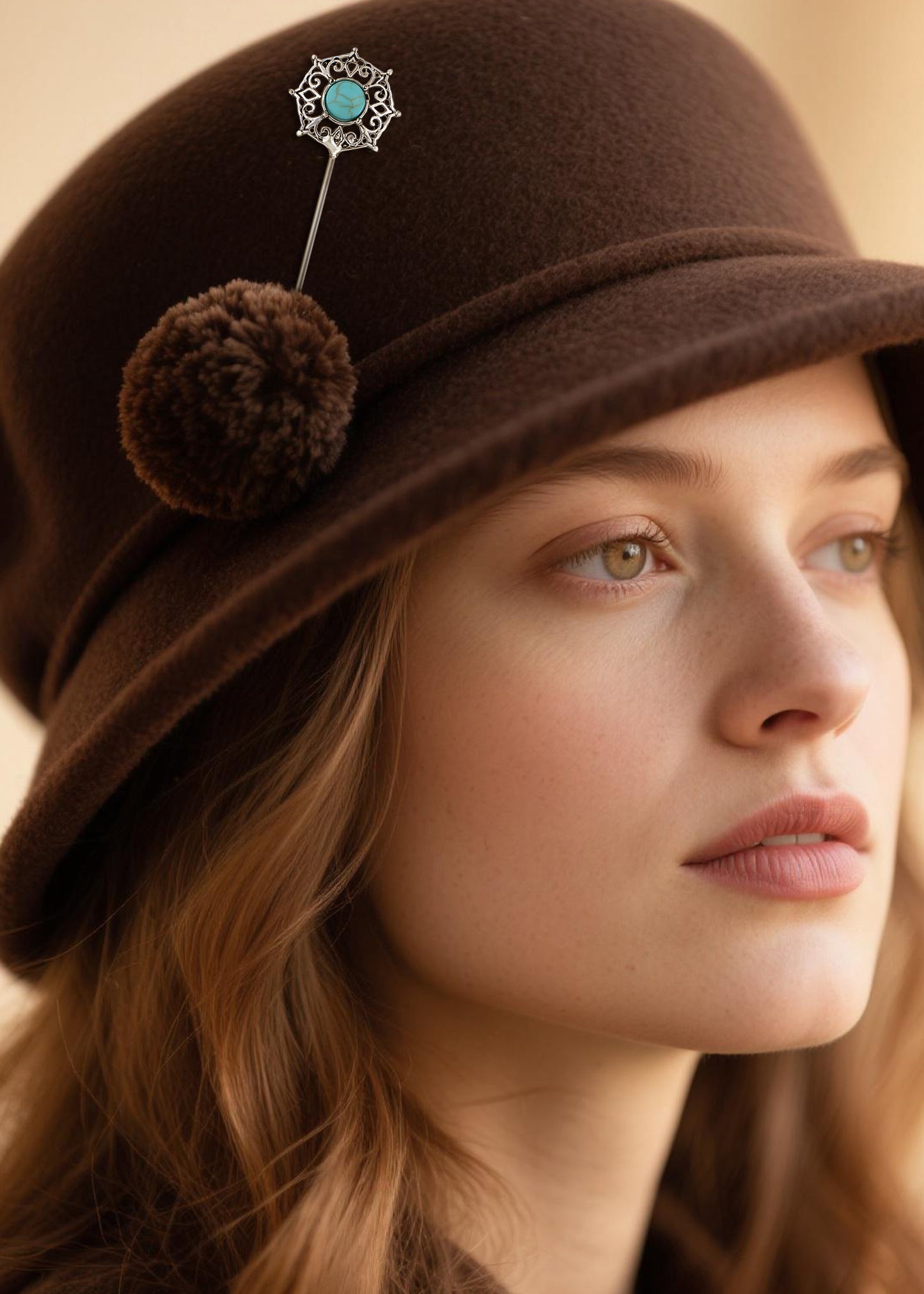 Alilang Hat Pins Brooch for Women Vintage Long Stick Hat Pin for Fitted Hats to Hold Hat in Place