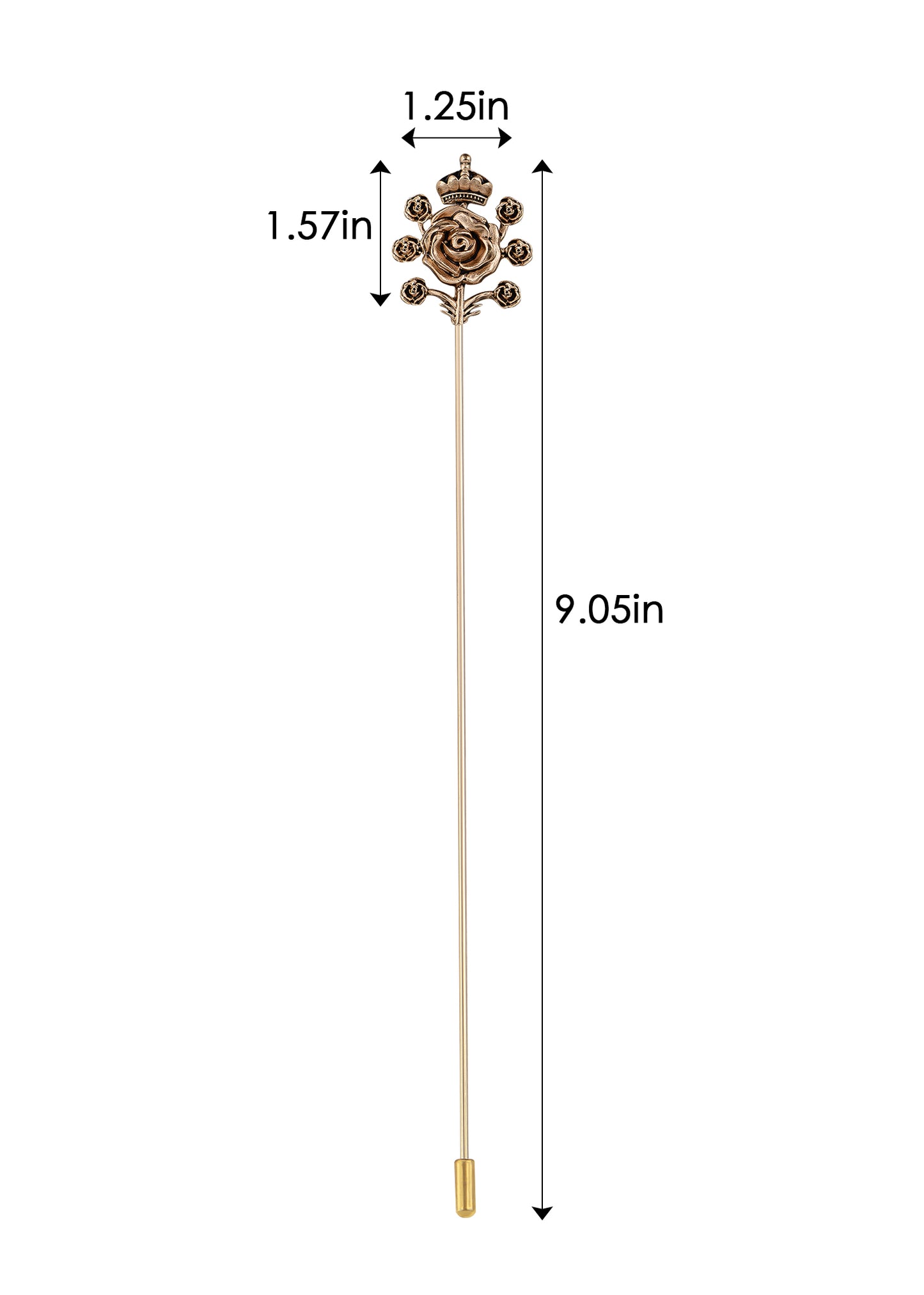 Alilang Hat Pins Brooch for Women Vintage Long Stick Hat Pin for Fitted Hats to Hold Hat in Place