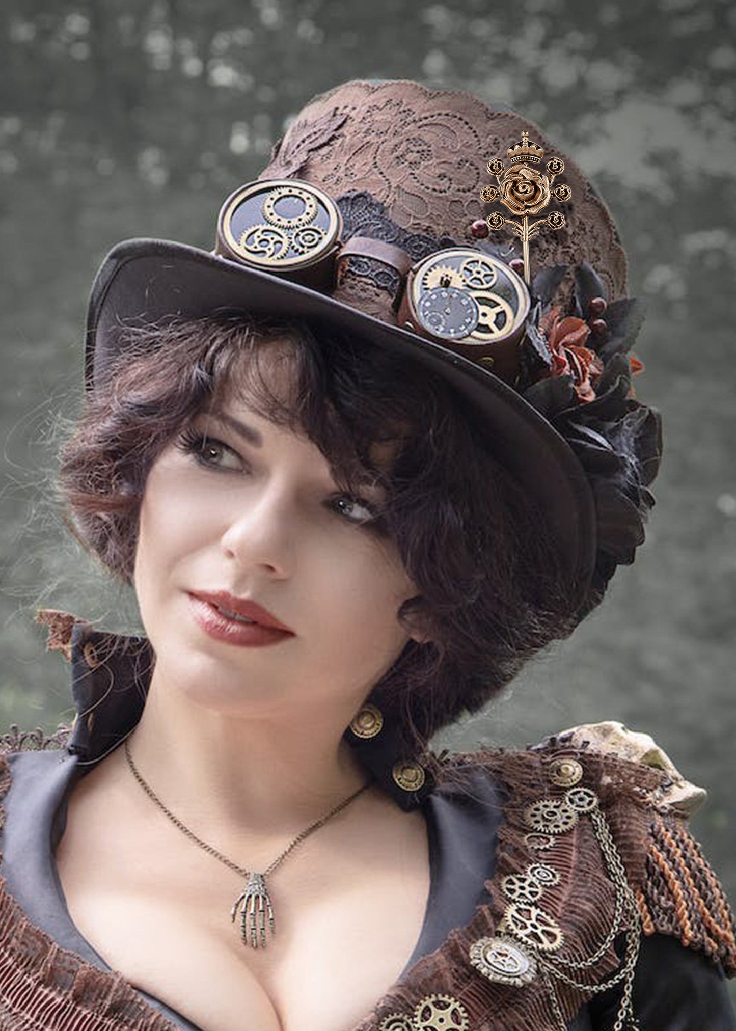 Alilang Hat Pins Brooch for Women Vintage Long Stick Hat Pin for Fitted Hats to Hold Hat in Place