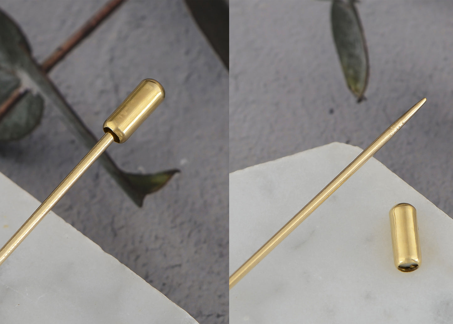 Alilang Women's Elegant Vintage Hat Pin Bendable Long Needle Lapel Pins Brooches on Hair Hat Scarf