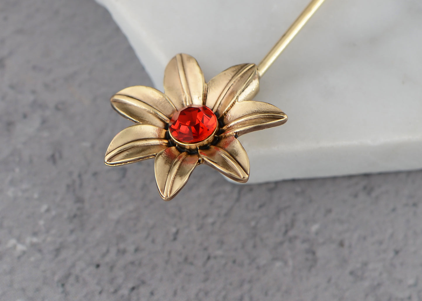 Alilang Women's Elegant Vintage Hat Pin Bendable Long Needle Lapel Pins Brooches on Hair Hat Scarf