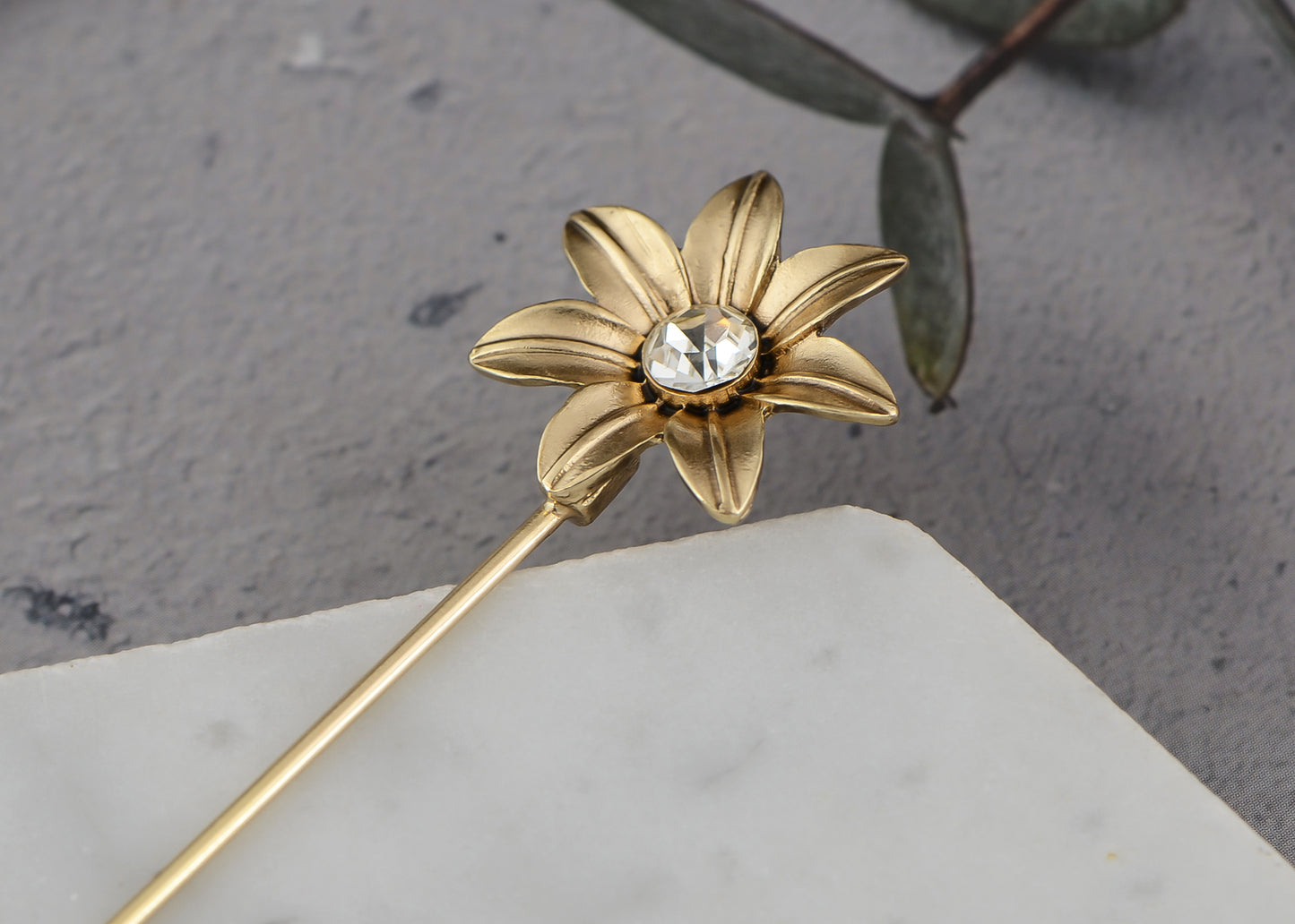 Alilang Women's Elegant Vintage Hat Pin Bendable Long Needle Lapel Pins Brooches on Hair Hat Scarf