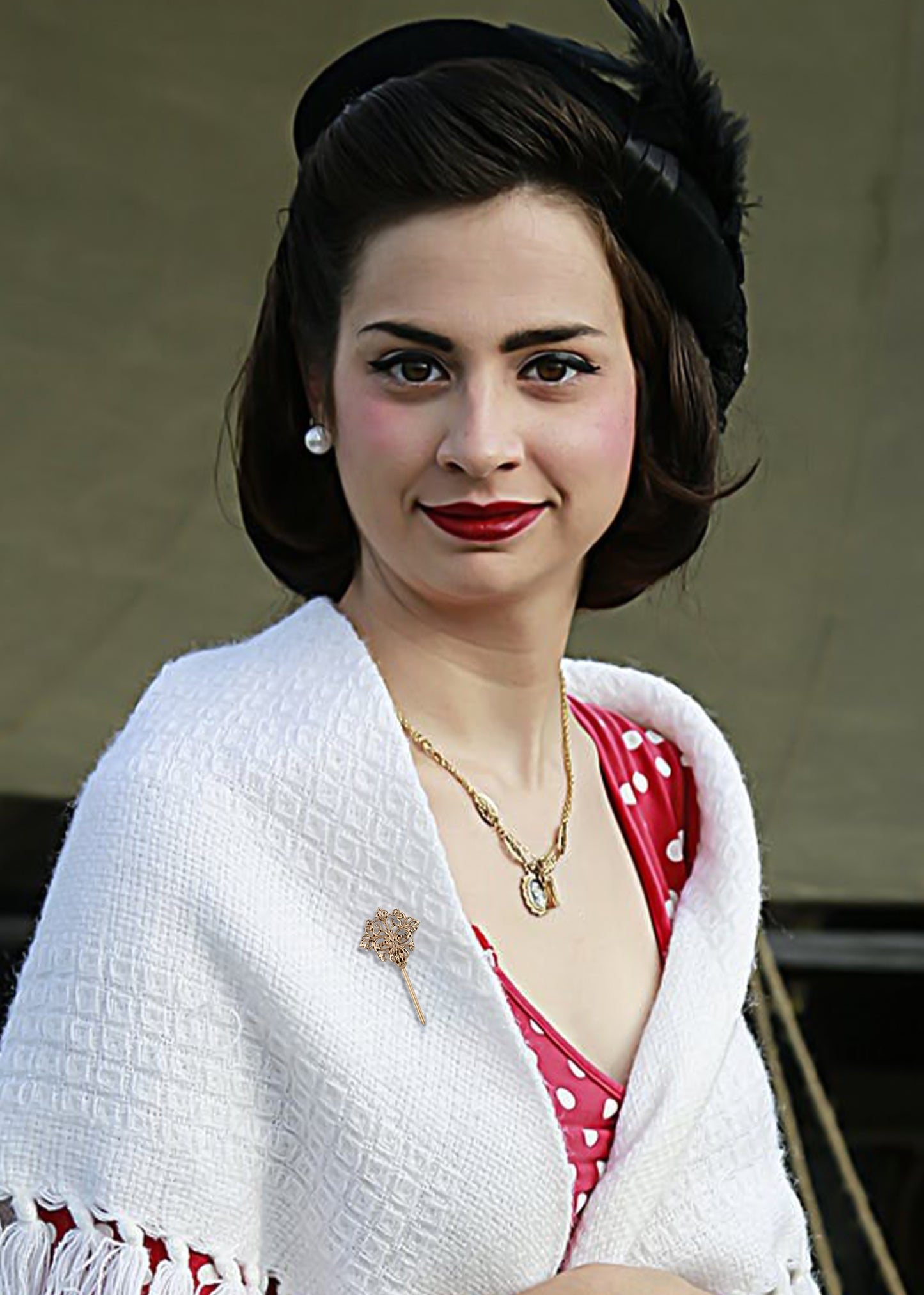 Alilang Vintage Gold Tone Star Bat Butterfly Shaped Hat Pin Textured Embossed Design