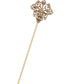 Alilang Vintage Gold Tone Star Bat Butterfly Shaped Hat Pin Textured Embossed Design