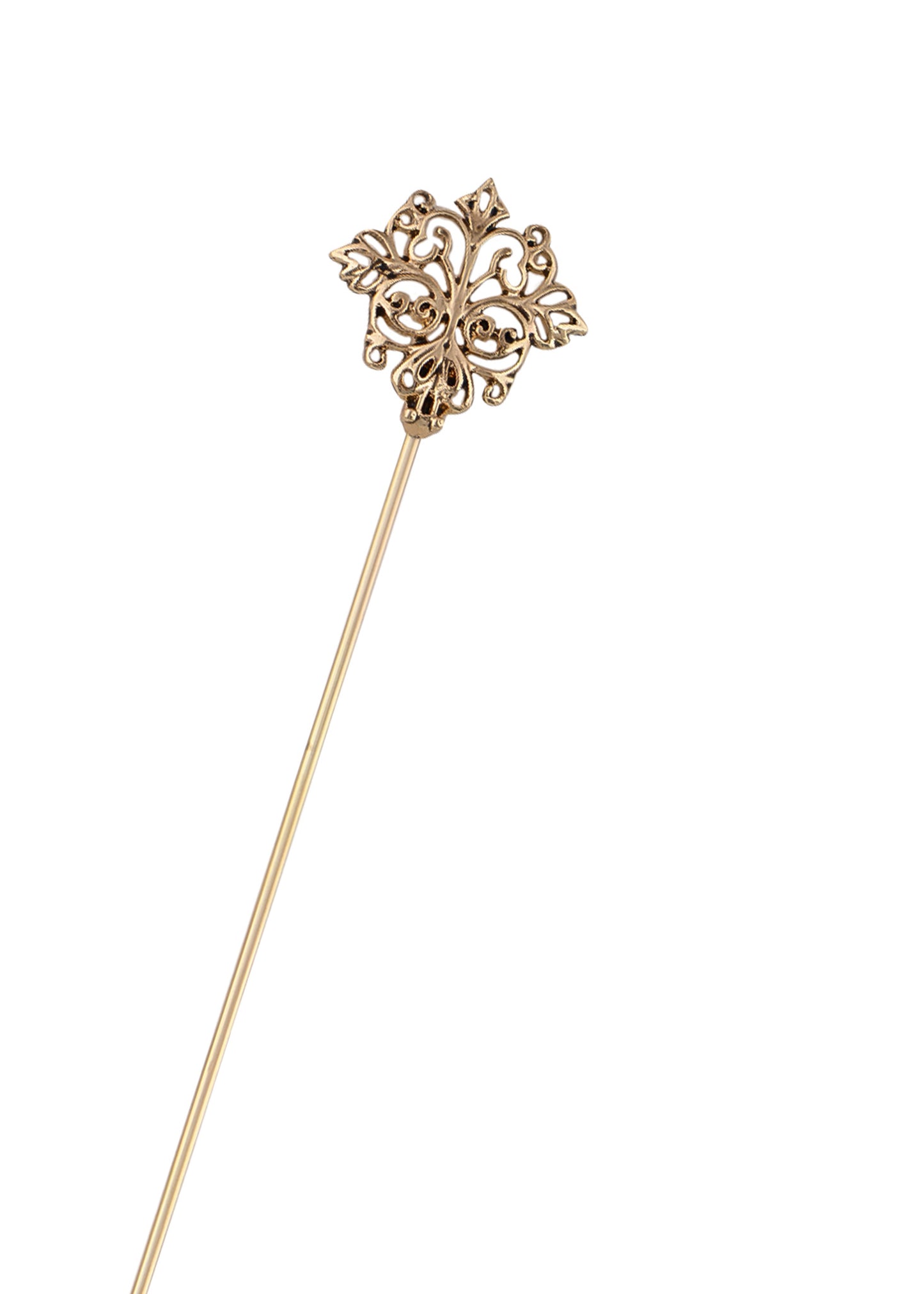 Alilang Vintage Gold Tone Star Bat Butterfly Shaped Hat Pin Textured Embossed Design