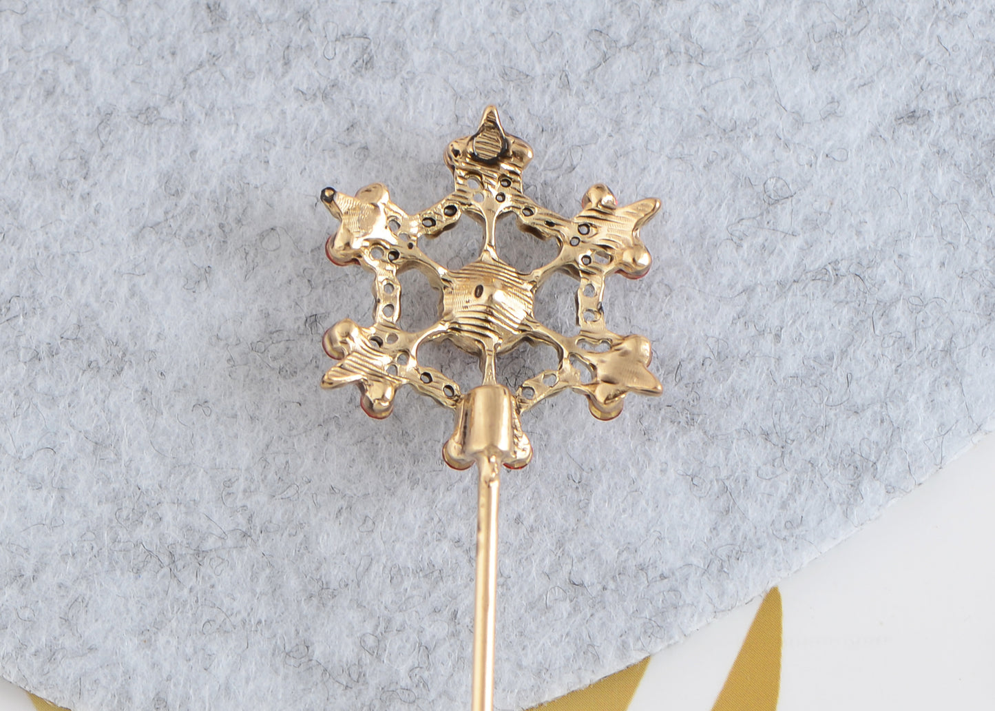 Alilang Women's Elegant Vintage Hat Pin Bendable Long Needle Lapel Pins Brooches on Hair Hat Scarf