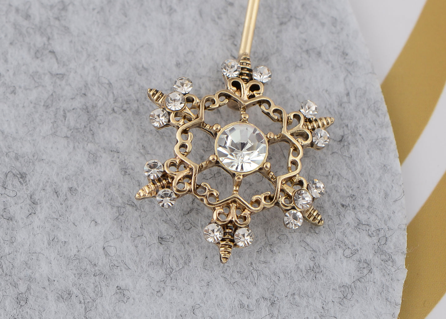 Alilang Women's Elegant Vintage Hat Pin Bendable Long Needle Lapel Pins Brooches on Hair Hat Scarf