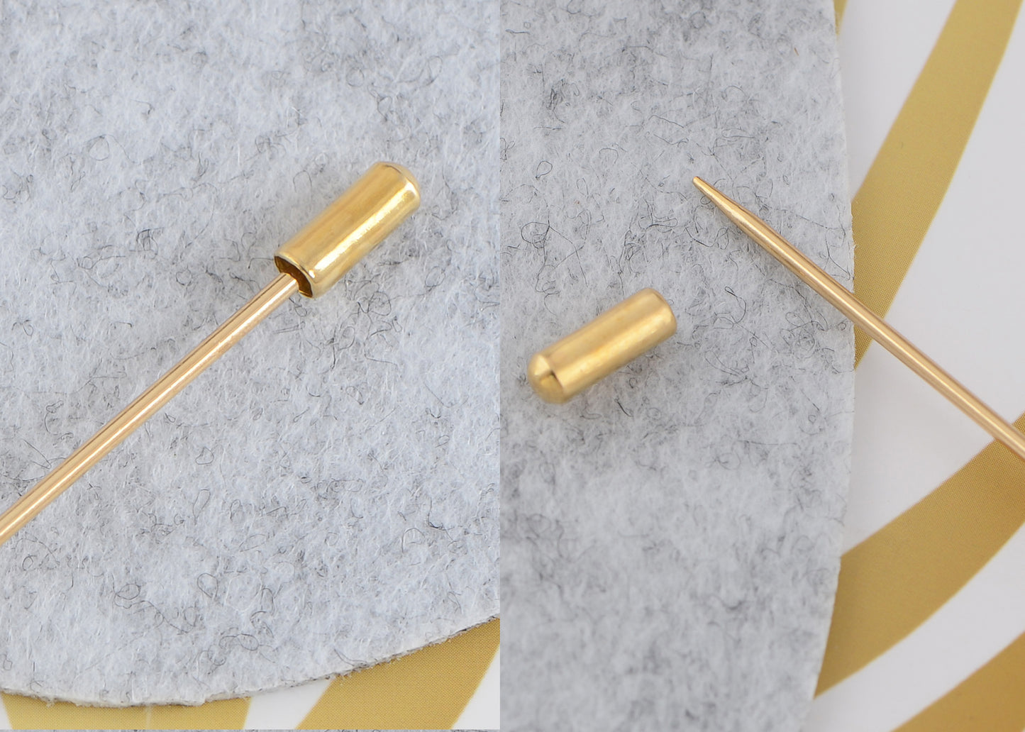 Alilang Women's Elegant Vintage Hat Pin Bendable Long Needle Lapel Pins Brooches on Hair Hat Scarf